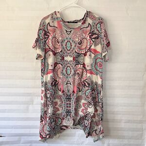 Mirol Women's Paisley Pattern Dress Size XXL Boho Casual Flowy Summer Outfit